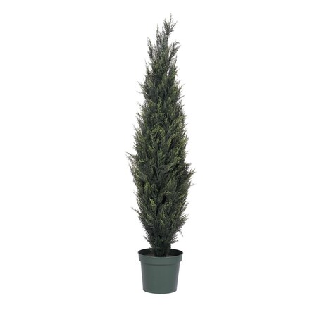 Vickerman Plastic Pond Cypress Everyday Tree with 2318 LVS - 6 ft. T160172